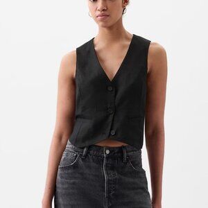 NWT Gap Linen-Cotton Vest